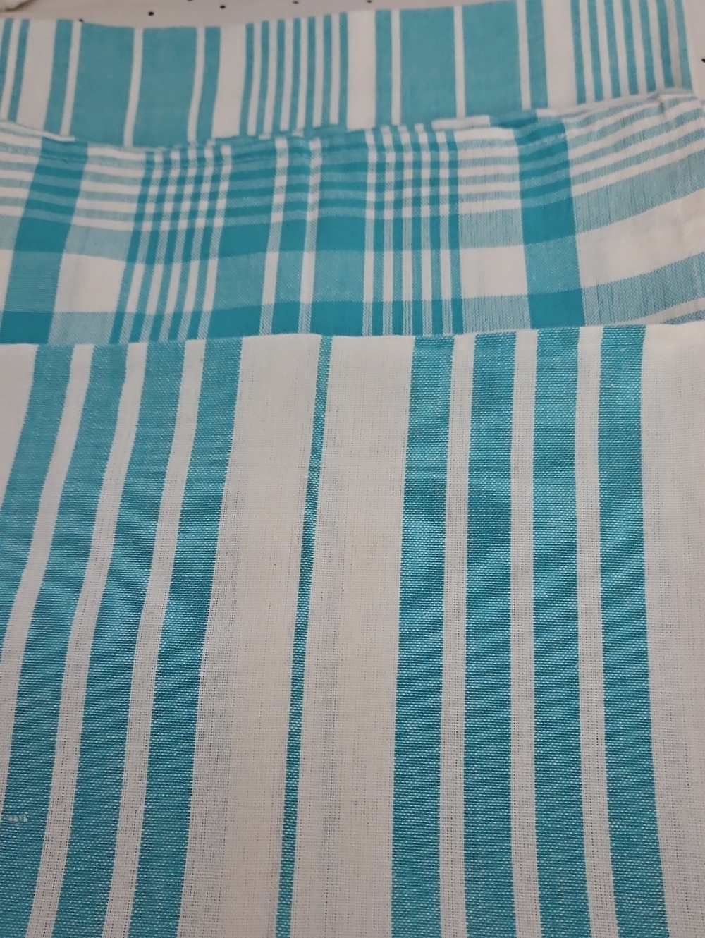 Now Designs Set Of 3 Turquoise Kitchen Towels Cotton Tea Towels